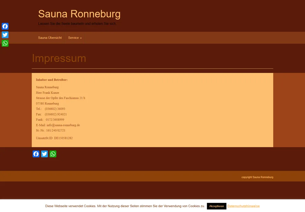 Impressum im Bestand